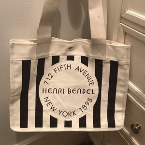 Limited Edition Henri Bendel Canvas Shopping Bag